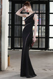 Black Mermaid Prom Dress with Beading