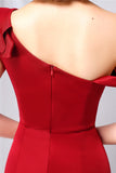 One Shoulder Simple Prom Dress