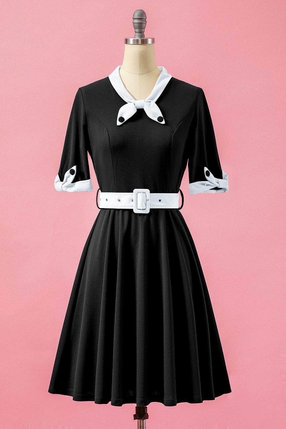 V Neck Swing Vintage Party Dress