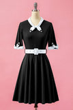 V Neck Swing Vintage Party Dress