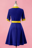 V Neck Swing Vintage Party Dress