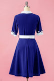 V Neck Swing Vintage Party Dress