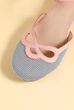 White Black Strip Retro Shoes