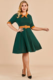 V Neck Swing Vintage Party Dress