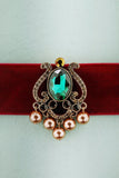 Red Velvet Necklace - ZAPAKA