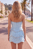 Pearl Floral Sweetheart Pink Bodycon Short Homecoming Dress with Beading