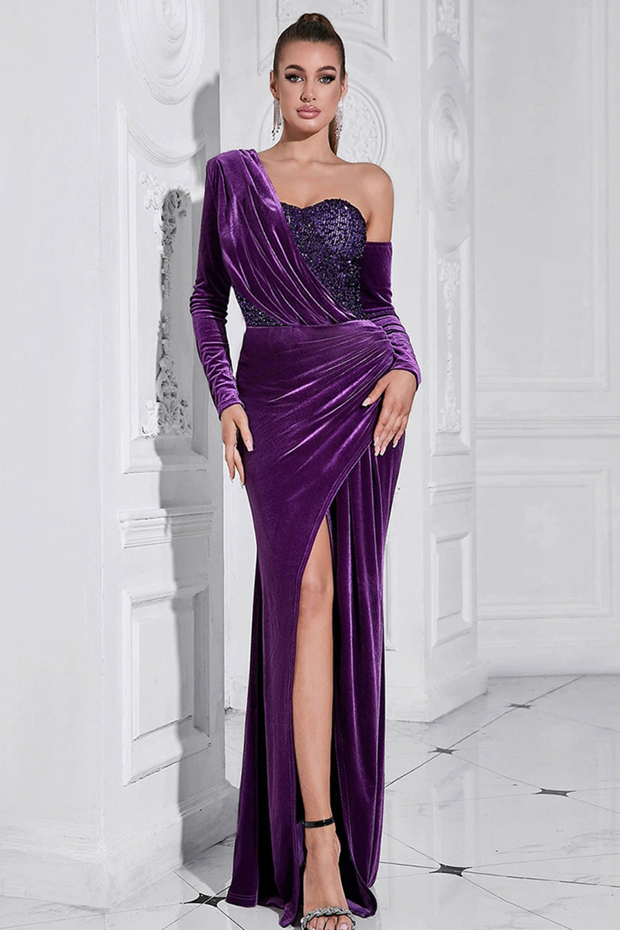 Long & Short Velvet Dresses | Black, Green, Blue or Red