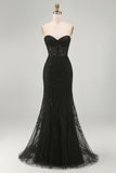 Purple Sweetheart Neck Mermaid Prom Dress With Appliques