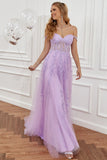 Women's A Line Prom Dress with Appliques U.S. Warehouse Stock Clearance - Only $65.9