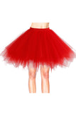 [US WAREHOUSE]80's Tutu Skirt Layered Tulle Halloween Petticoat-Random Color