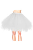 [US WAREHOUSE]80's Tutu Skirt Layered Tulle Halloween Petticoat-Random Color