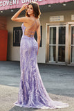 Sparkly Mermaid Lilac Long Prom Dress