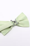 Light Green Men's 3-Piece Accessory Set (Bow Tie, Pocket Square, Pin)