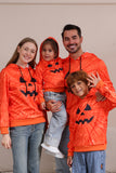 Orange Halloween Family Suit Long Sleeve Hooded Sweatshirt