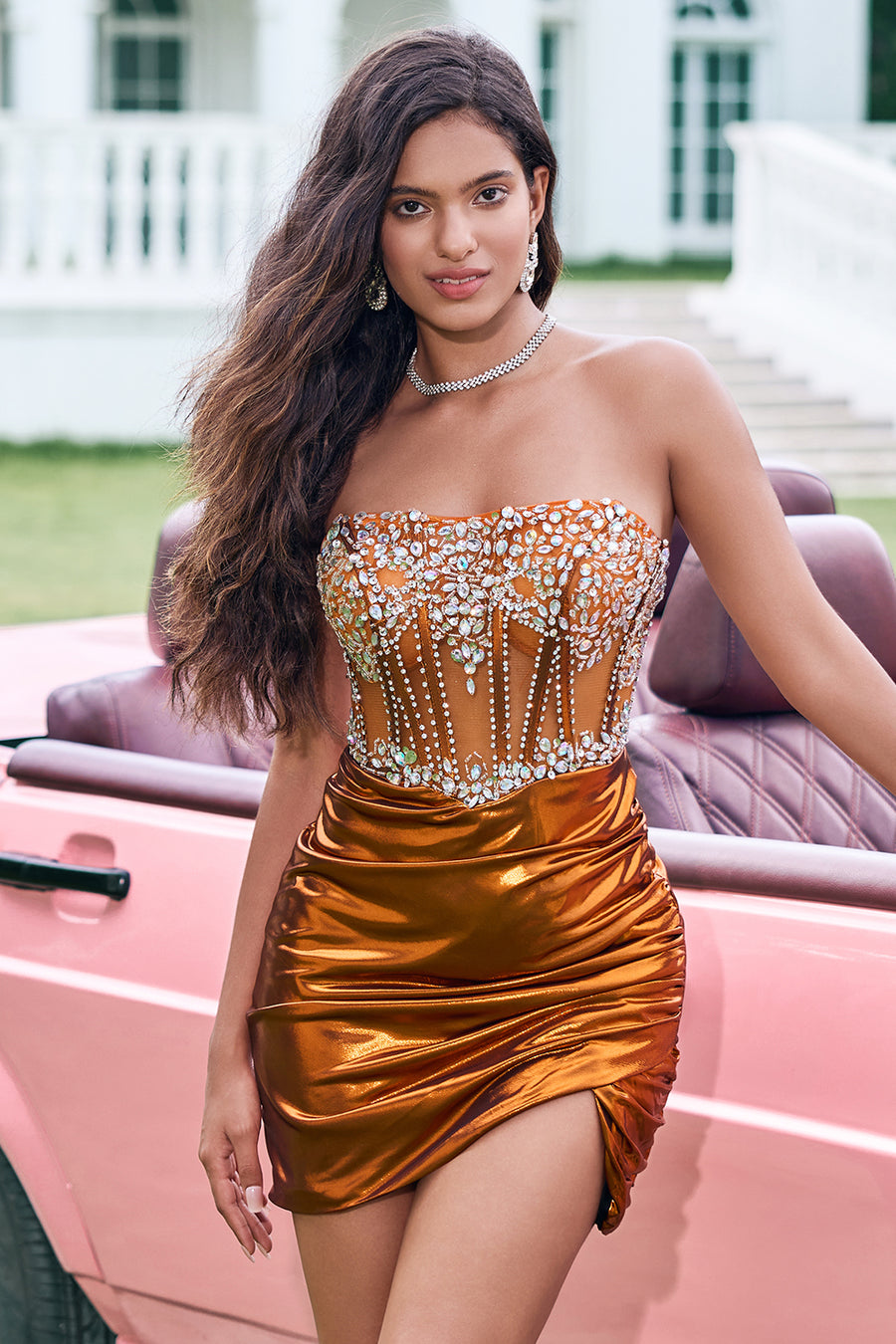 zapaka homecoming dresses Zapaka Women Blush Short Homecoming Dress A Line Spaghetti Straps Cocktail Dress with Appliques, Blush / US16W