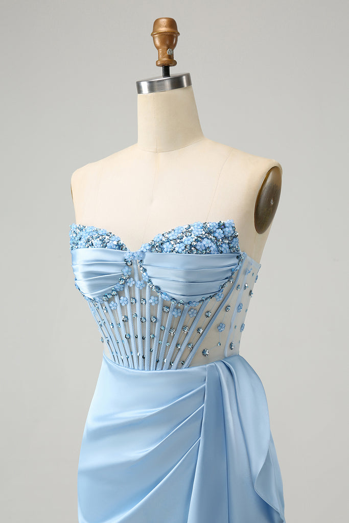 sparkly blue corset