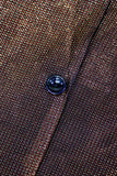 Brown Shawl Lapel One Button Men's Prom Blazer