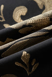 Black Golden Embroidery Men's Blazer