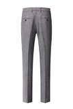 Grey Double Breasted 3 Pieces Men's Suit