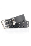 Boho Black Vintage Rivet Wide Leather Belt