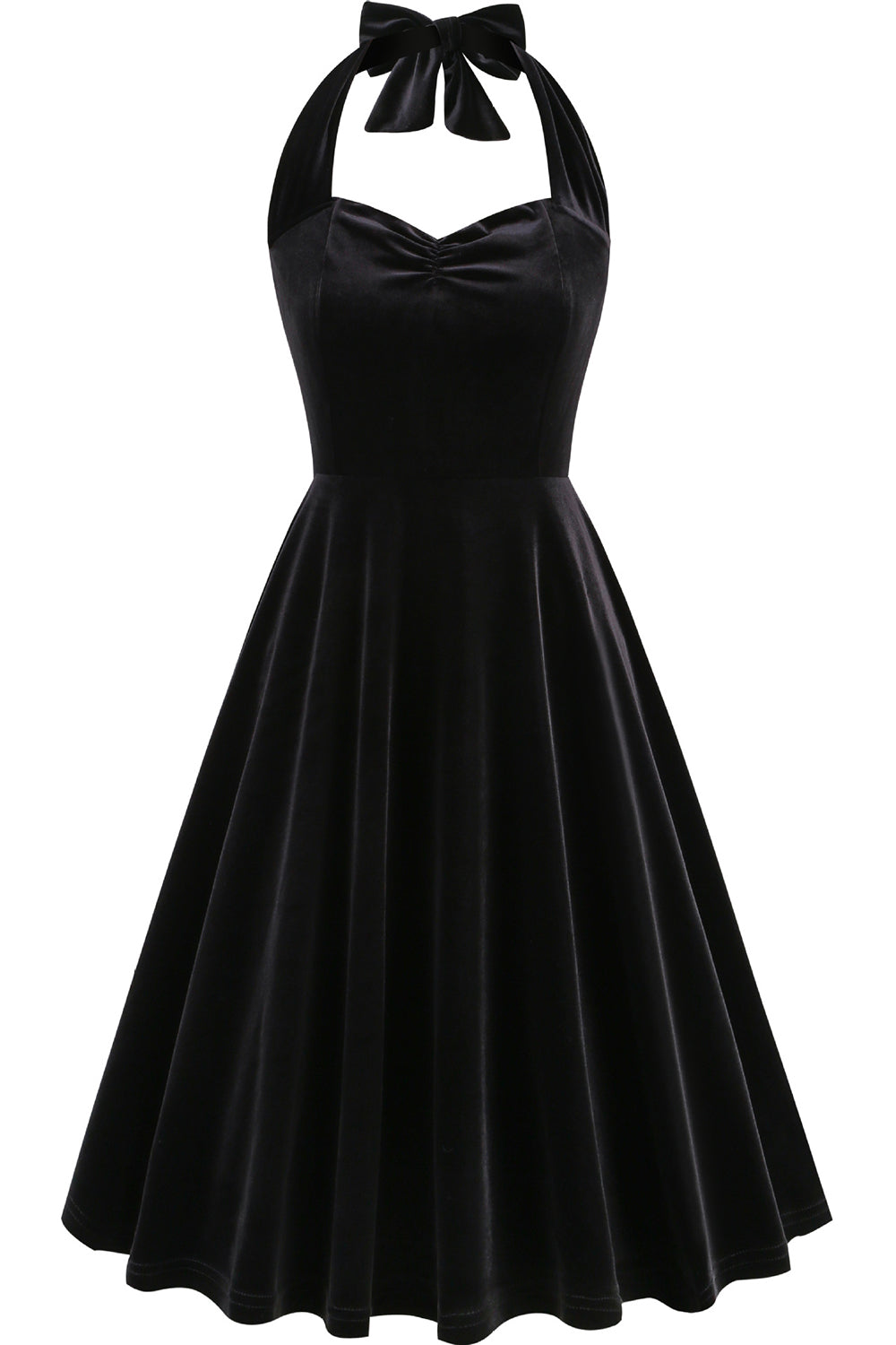 Zapaka Women Vintage 1950s Dress Black A Line Spaghetti Straps Short Dress, Black / M Zapaka Women Vintage 1950s Dress Black A Line Spaghetti Straps Short Dress, Black / M