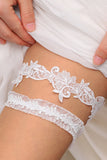 Bridal Wedding Garter Set with Elastic Lace