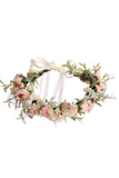 Blush Camellia Floral Crown Bridal Wedding Headband