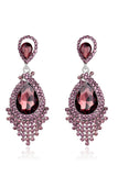 Bride's Alloy Rhinestone Tear Drop Shaped Champagne Earrings (1pair )