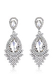 Bride's Alloy Rhinestone Tear Drop Shaped Champagne Earrings (1pair )