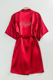 Black Bride Bridesmaid Wedding Robes