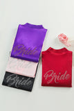 Black Bride Bridesmaid Wedding Robes