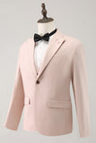 Light Khaki Peak Lapel One Button 3 Piece Prom Suits