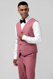 Coral Notched Lapel 3 Piece Single Breasted Men's Prom Suits