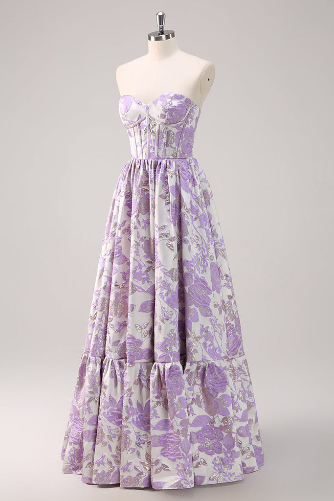 Aisha Brocade Sweetheart Dress