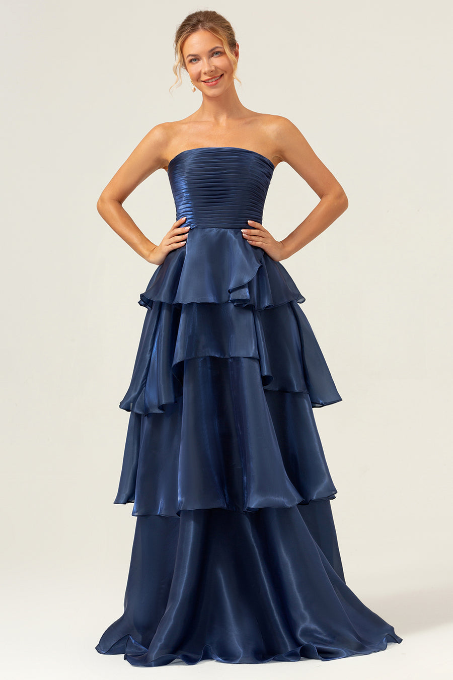 blue tulle layered dress Multi-layers Tulle Blue Wedding Dress with Beaded Bodice – loveangeldress