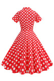 Flower A Line Printed Vintage 1950s Dress