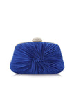 Luxury Royal Blue Pleated Handbag