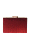 Simple Red Square Clutch Bag