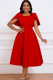 Fashion Elegant Socialite Banquet Cocktail Party Big Skewer Dress Poncho Dress