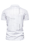 White Regular Fit Cotton Men's Polo Shirt