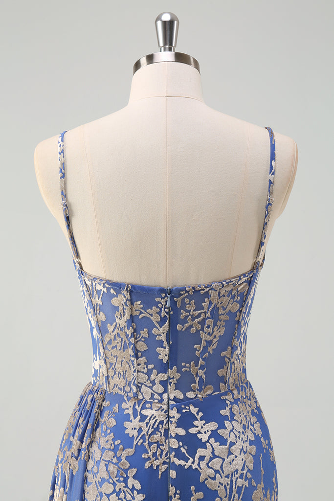 DUKAKLL Women's Floral Corset Boho Dress - Summer Spaghetti Strap Backless A-Line Sundress - View #10