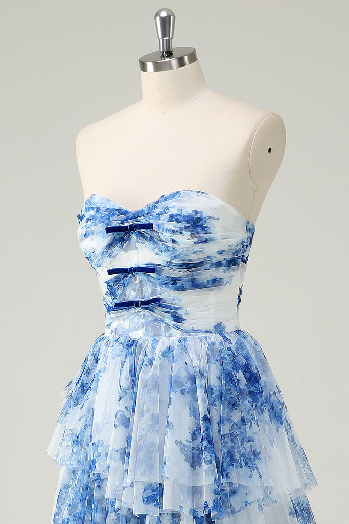 zapaka-women-white-blue-flower-prom-dress-a-line-strapless-sweetheart