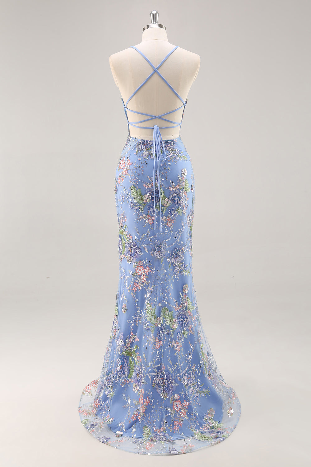 Zapaka Women Pink Long Prom Dress with Appliques Mermaid Spaghetti Straps Sequins Formal Dress, Blue / US18W Zapaka Women Pink Long Prom Dress with Appliques Mermaid Spaghetti Straps Sequins Formal Dress, Blue / US18W