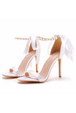 Women's Fashionable Faux Pearl Stiletto Sandals