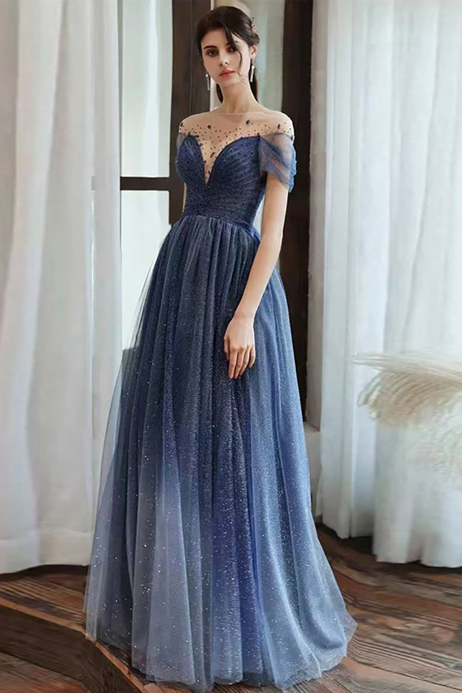 Navy Prom Dress-App – ZAPAKA Navy Prom Dress-App – ZAPAKA