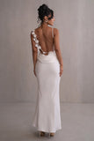 Grey Green Mermaid Spaghetti Straps Backless Long Prom Dress