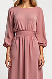 Blush A Line Chiffon 3/4 Sleeves Mother of the Bride Dress