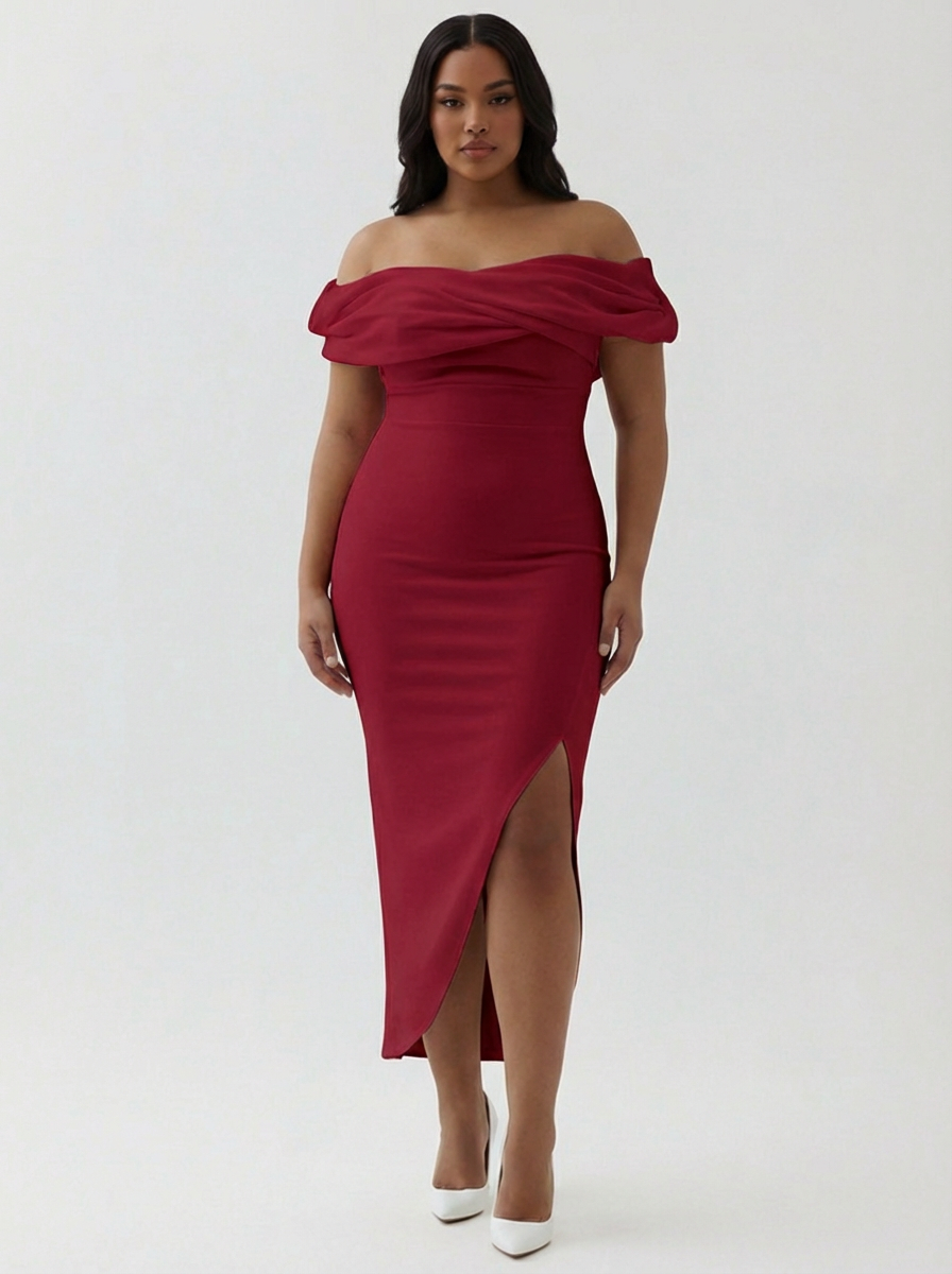 Zapaka Women White Plus Size Graduation Dress Asymmetrical Sheath Off The Shoulder Satin Cocktail Dress, White / US16 Zapaka Women White Plus Size Graduation Dress Asymmetrical Sheath Off The Shoulder Satin Cocktail Dress, White / US16