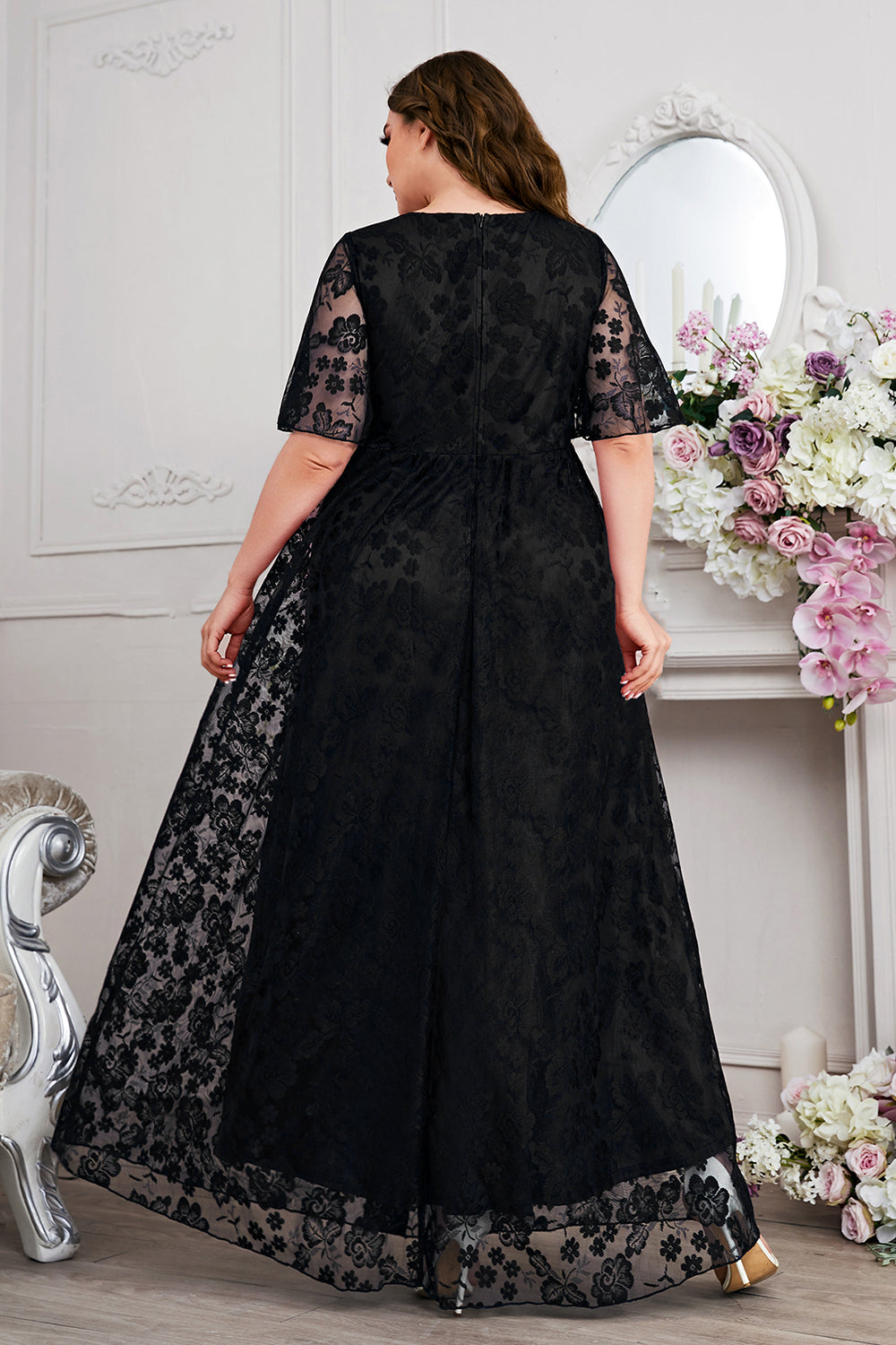 black choir dress long sleeve ALEXANDRA (Style #2508)