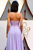 Elegant Ruffled Lilac Ruffled A Line Wedding Guest Dress